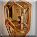 DM01. Mirror crafted from a church window. 64&rdquo;h x 45&rdquo;w 